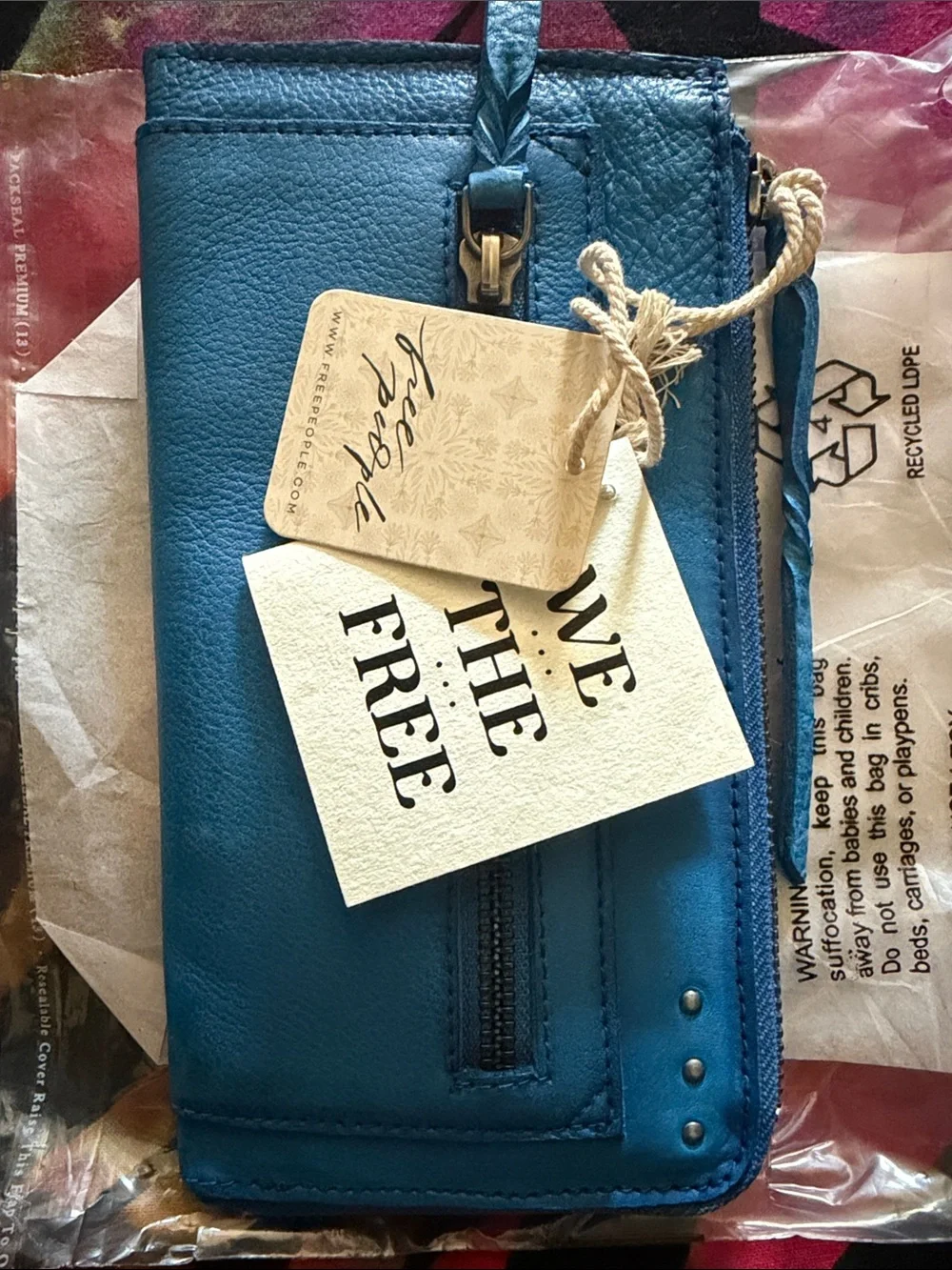 We The Free Sapphire Emerson Wallet